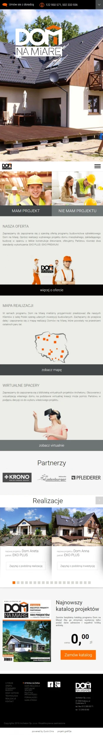 domnamiare.pl – wersja na telefon
