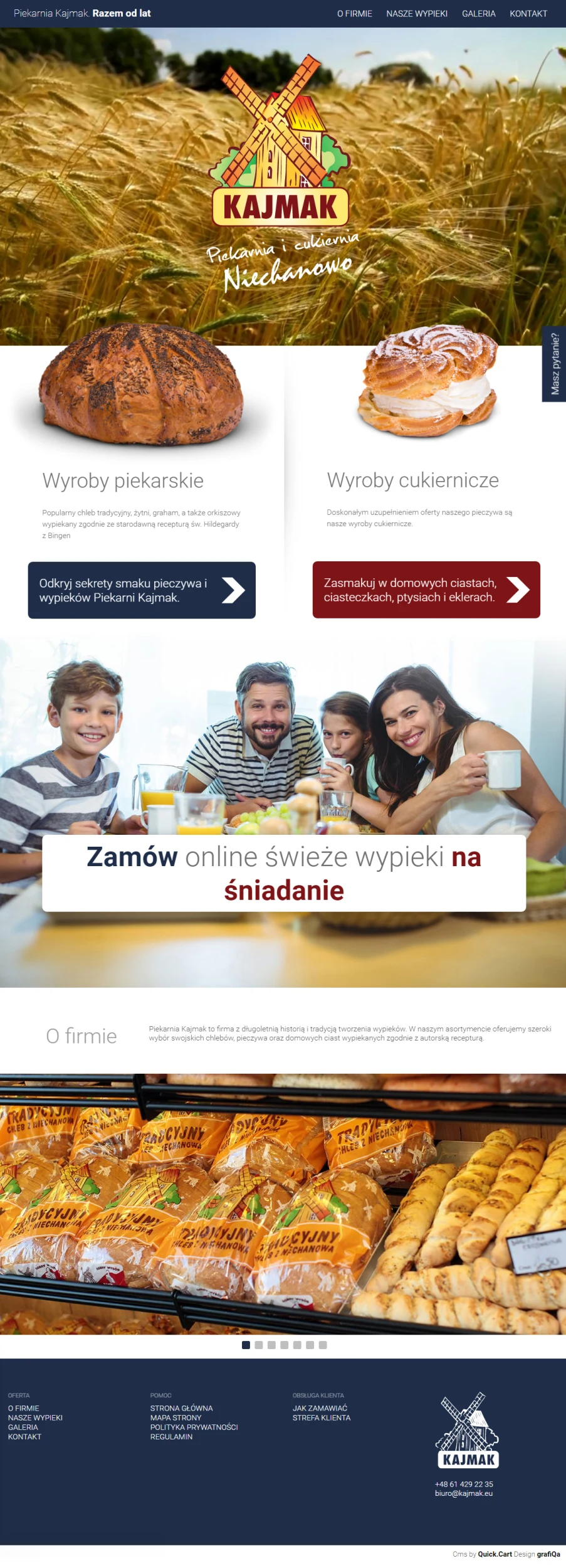 piekarniakajmak.eu – wersja na komputer