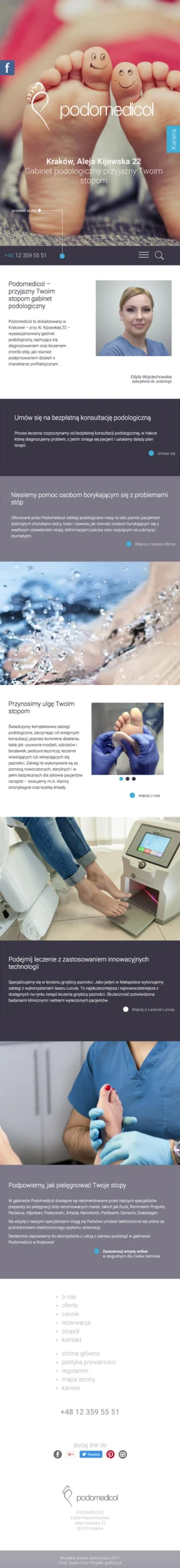 podomedicol.pl – wersja na telefon