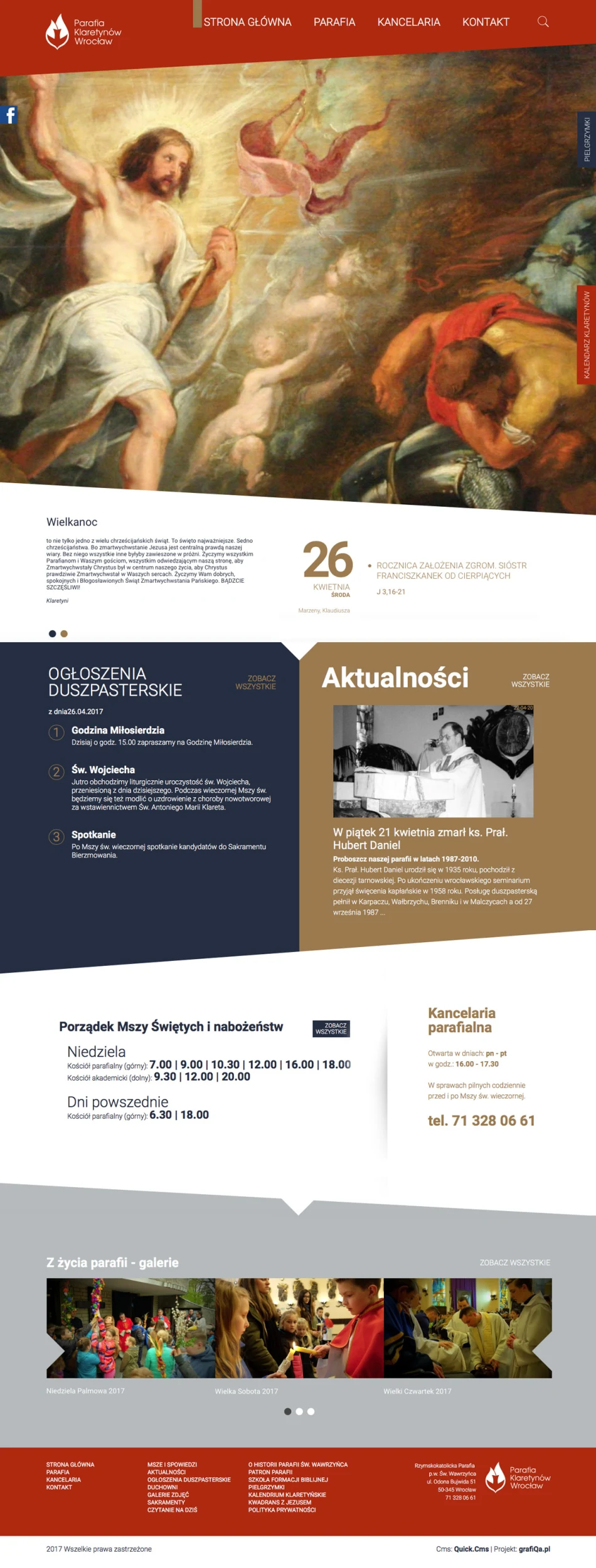 wawrzyniec.klaretyni.pl – wersja na komputer