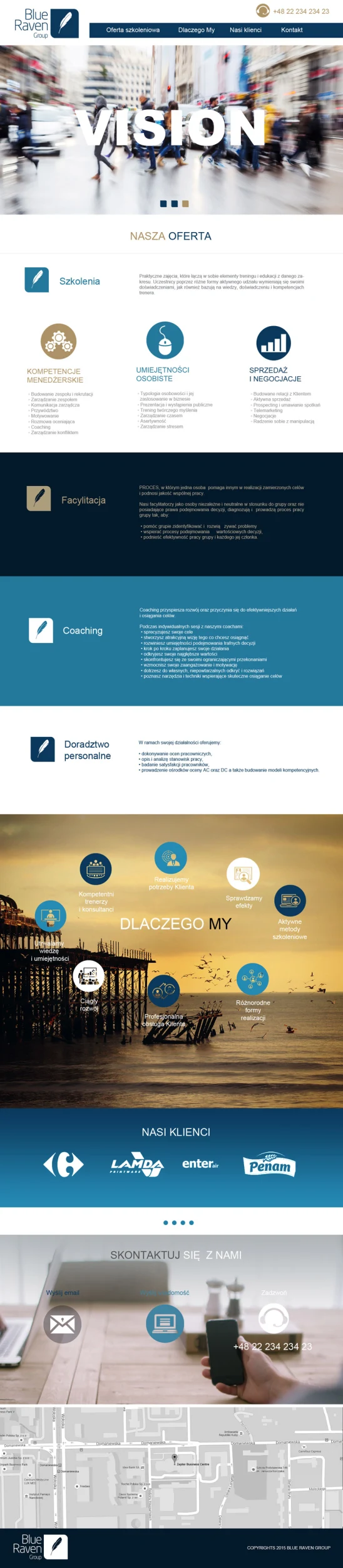 blueravengroup.pl – wersja na komputer