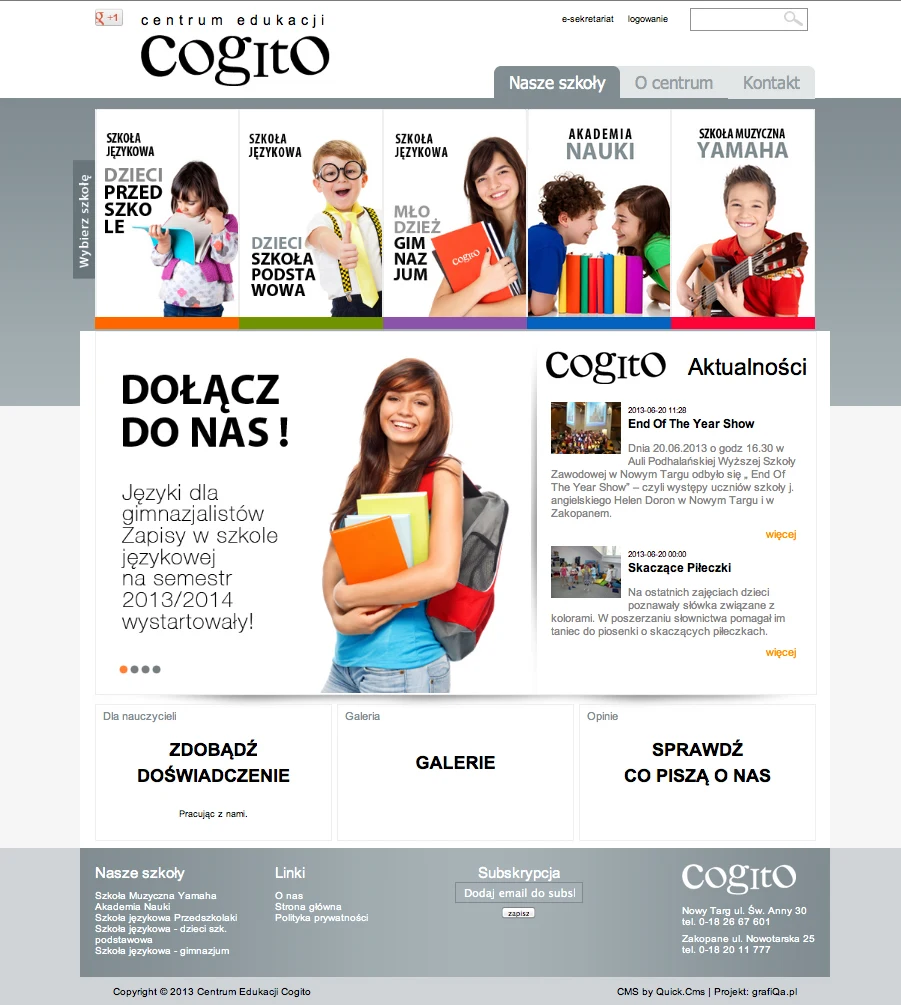 CogitoCentrum.pl – wersja na komputer