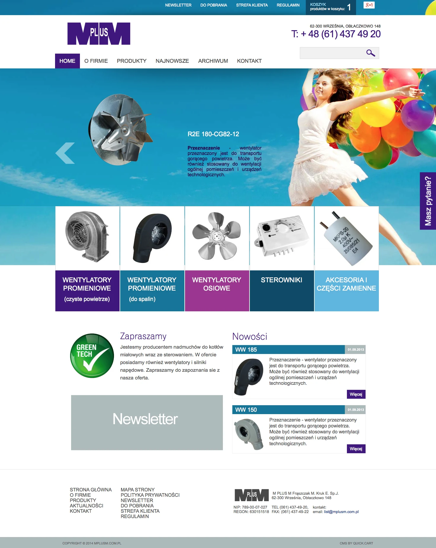 mplusm.com.pl – wersja na komputer