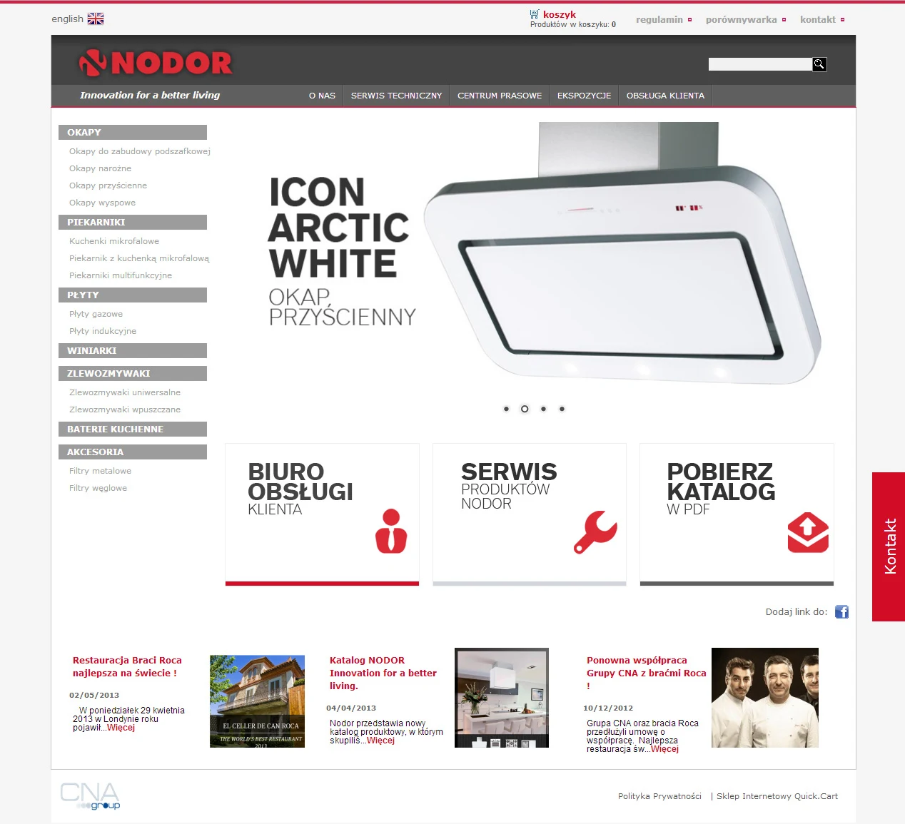 nodor.com.pl – wersja na komputer