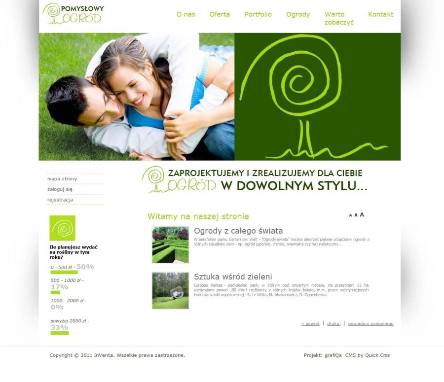 PomyslowyOgrod.pl – wersja na komputer