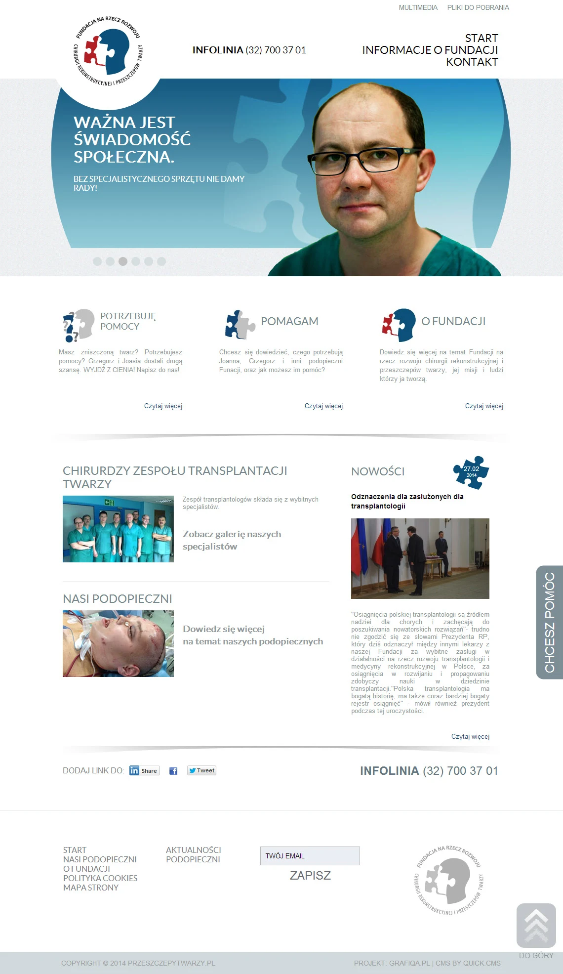 przeszczeptwarzy.pl – wersja na komputer