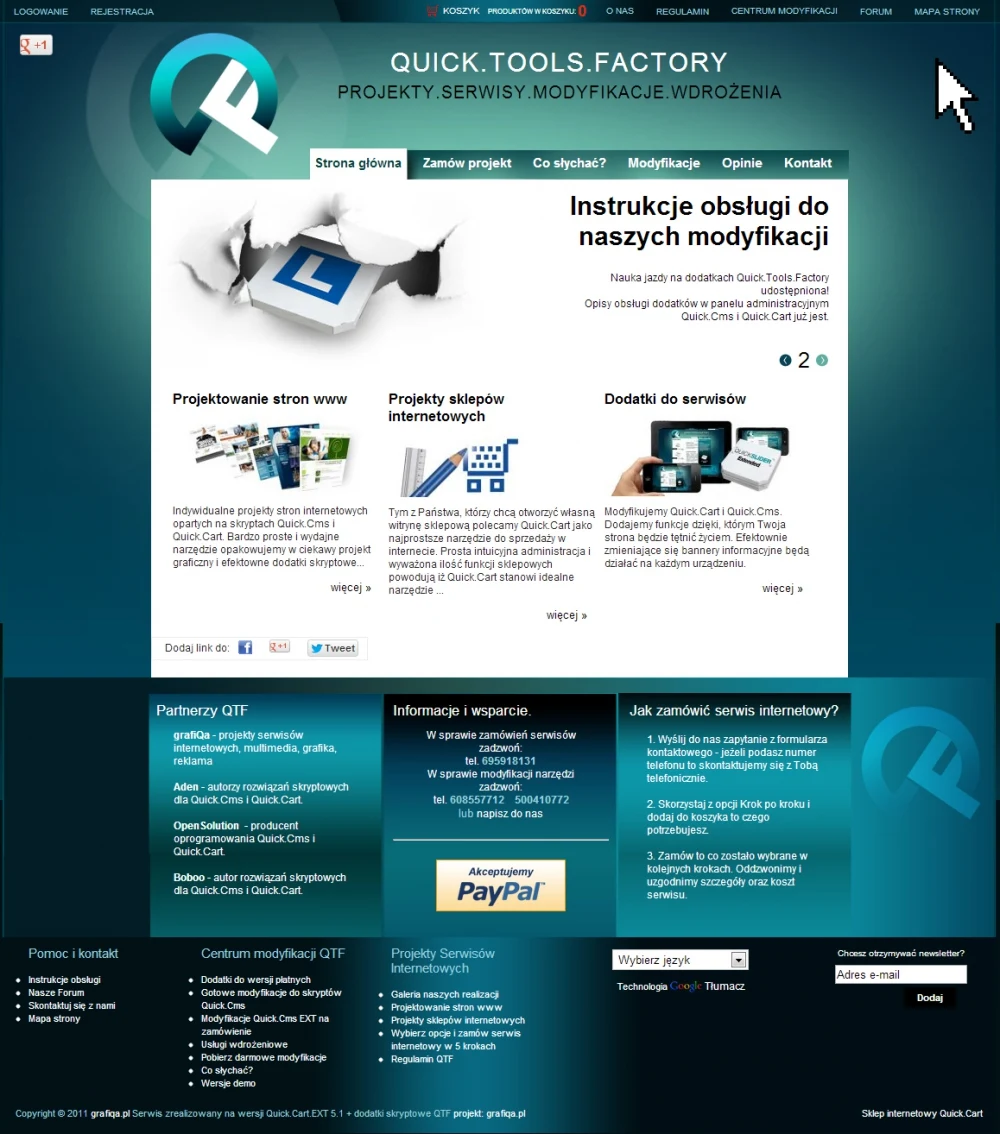 QuickToolsFactory.pl – wersja na komputer