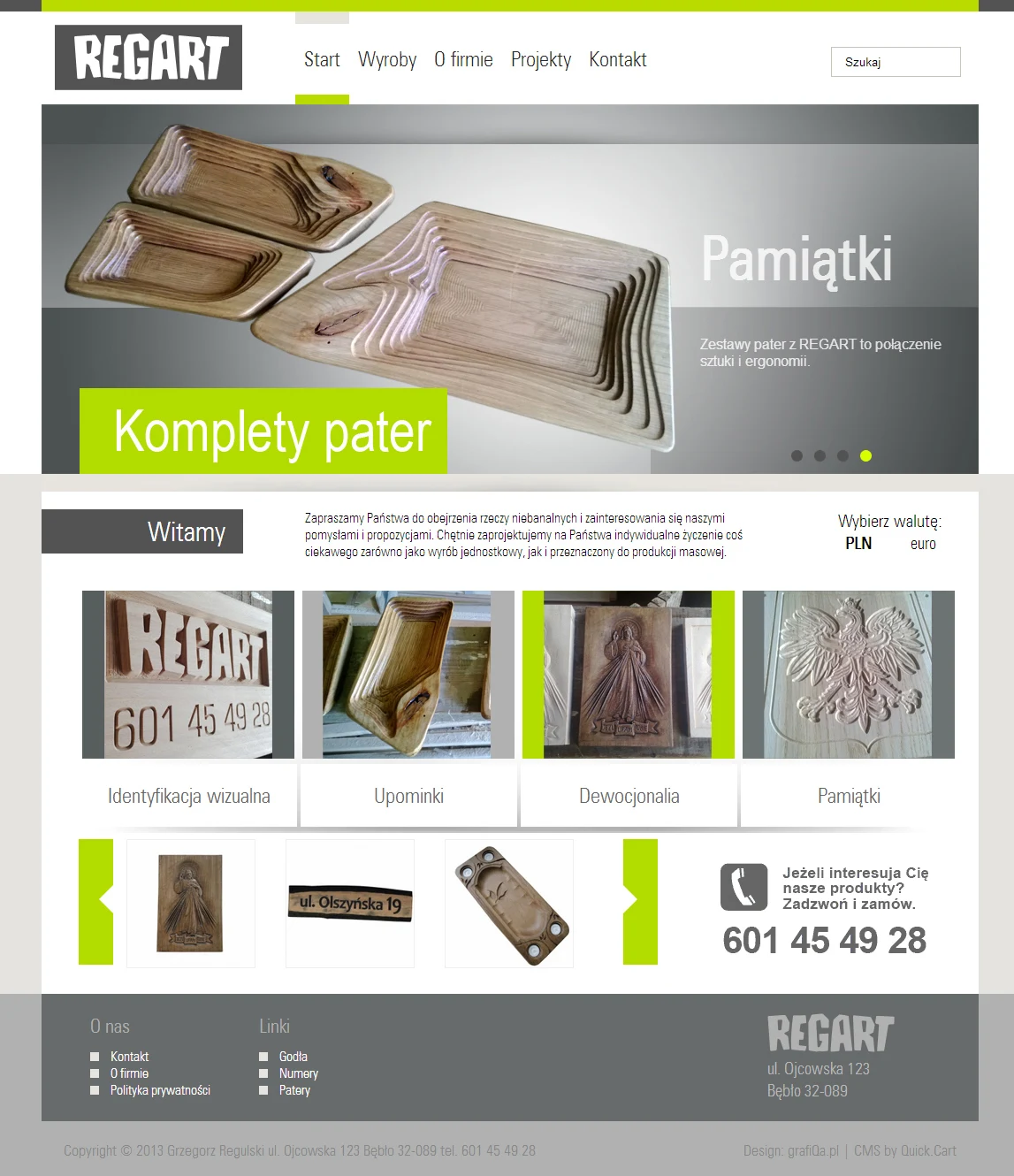 Regart.pl – wersja na komputer
