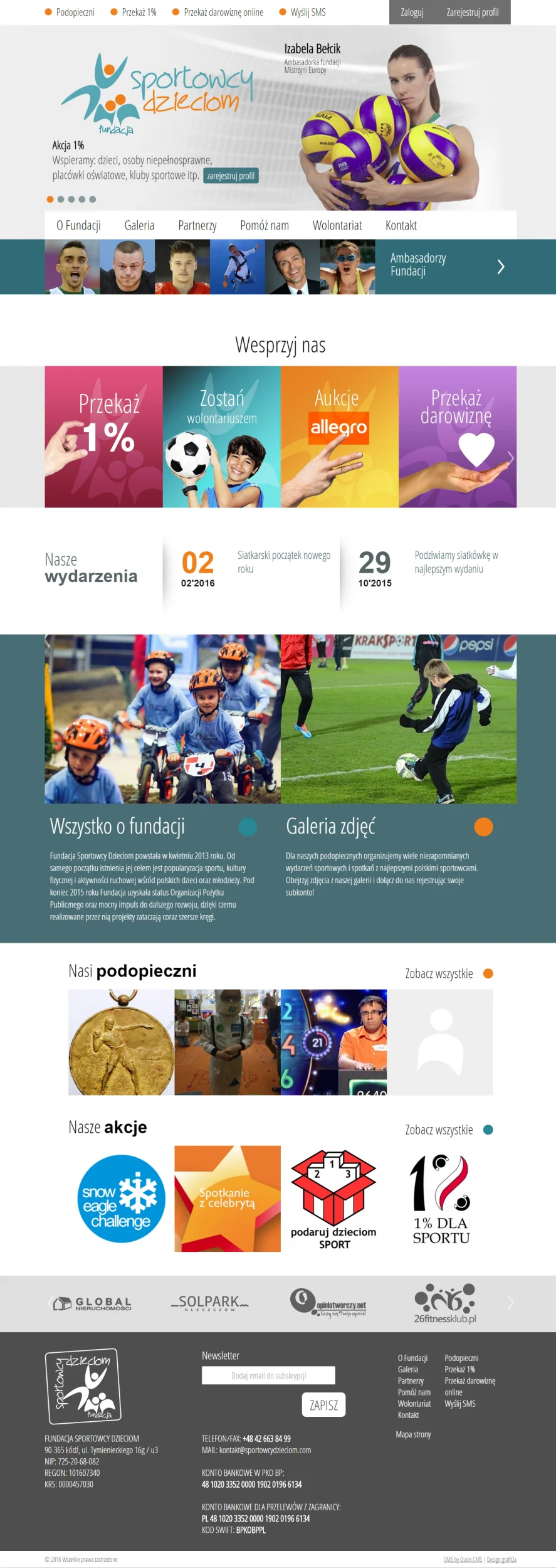 sportowcydzieciom.pl – wersja na komputer